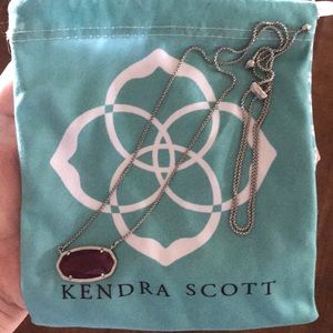 Kendra Scott necklace in ‘Maroon Jade’